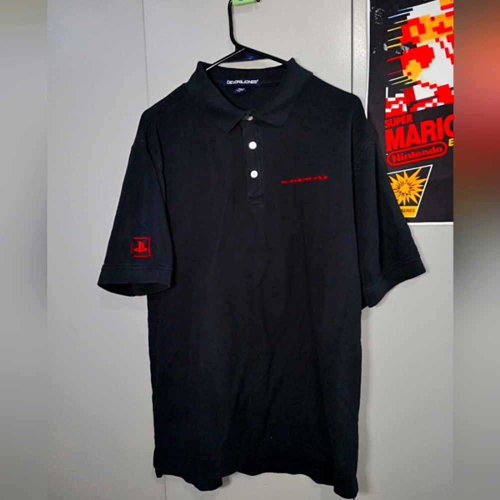Y2K Vintage Playstation 3 Promotional Polo Shirt